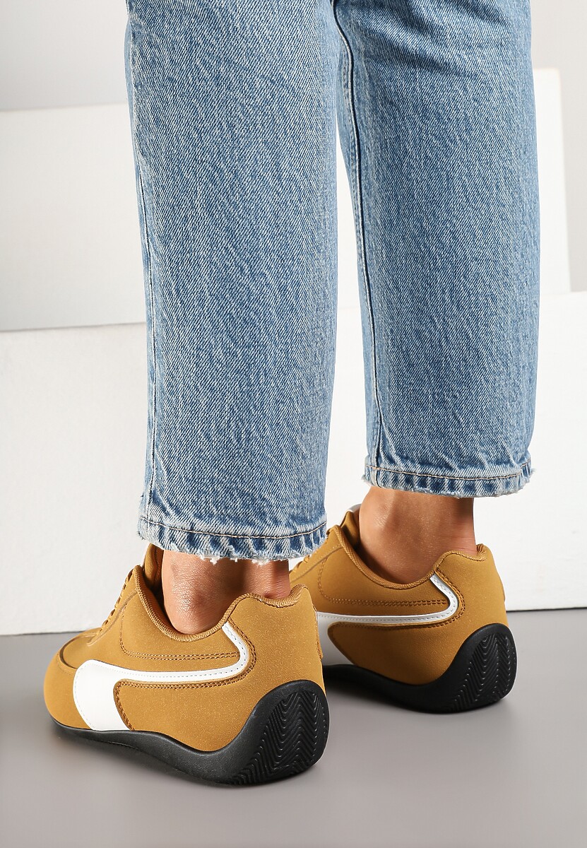 Jasnobrązowe Sneakersy Typu Klasyczne Tenisówki Zelritia