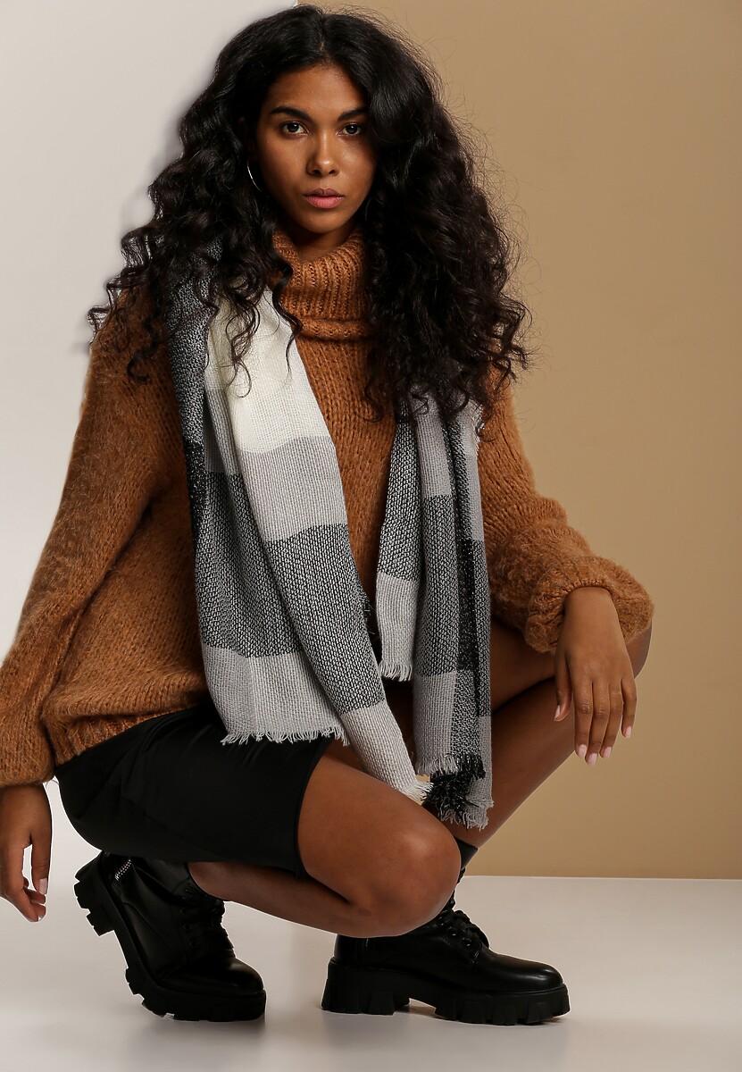 Biały Szalik Aurave