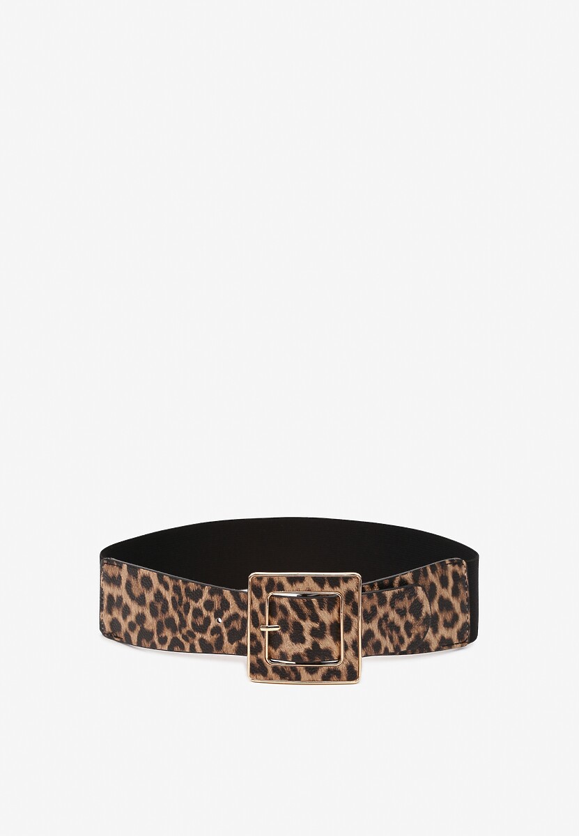 Brązowy Pasek Zdobiony Panterkowym Wzorem Neladwen
