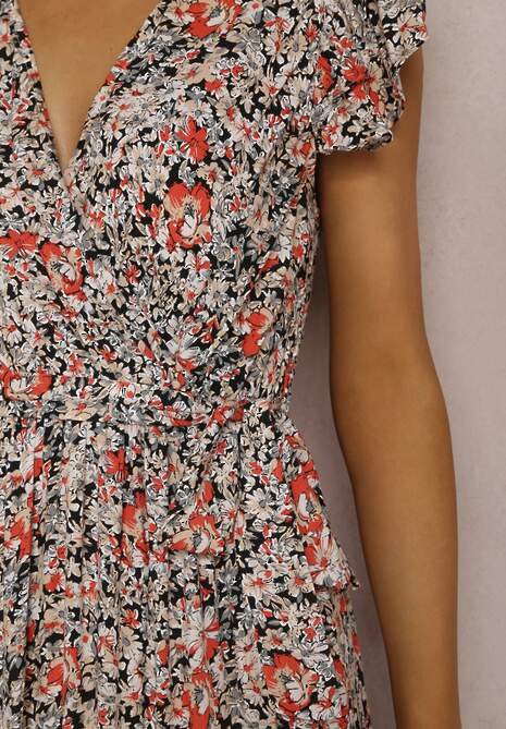 Czarno-Biała Sukienka Oreithanassa