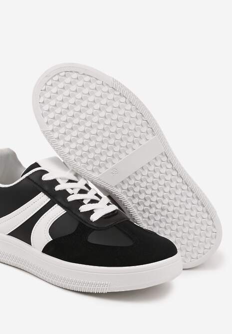 Czarne Sneakersy Klasyczne Tenisówki Setinora
