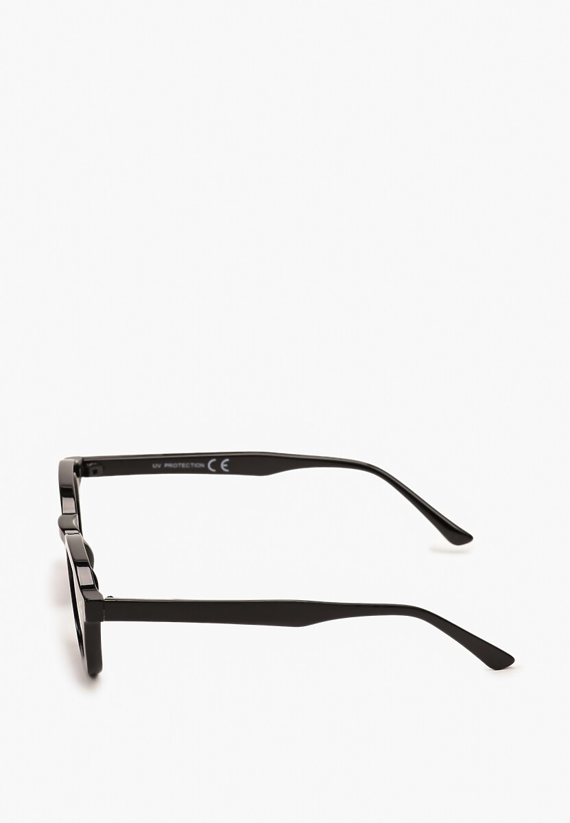 Czarne Casualowe Okulary Przeciwsłoneczne z Filtrem UV Cleata