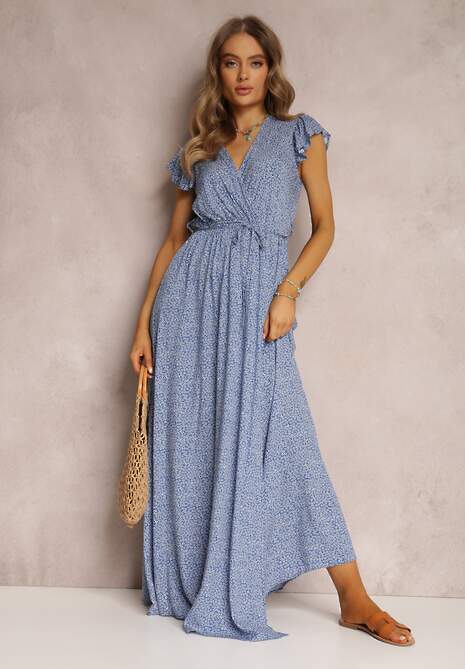 Niebieska Sukienka Karmay