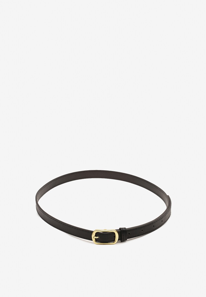 Czarny Pasek Ozdobiony Klamrą Mevenia