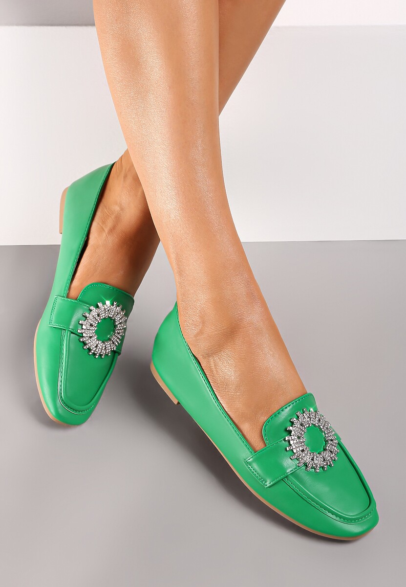 Zielone Mokasyny Lizzi