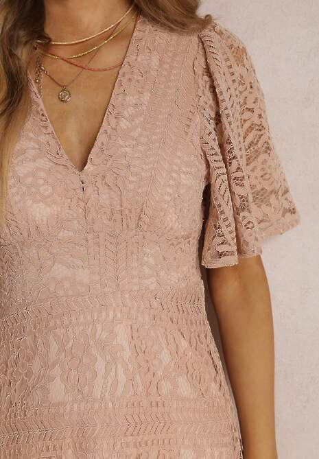 Beżowa Sukienka Corelaia