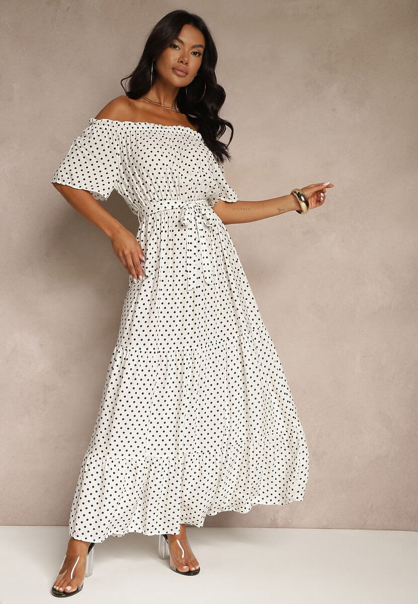 Biała Sukienka Kaliphanthe