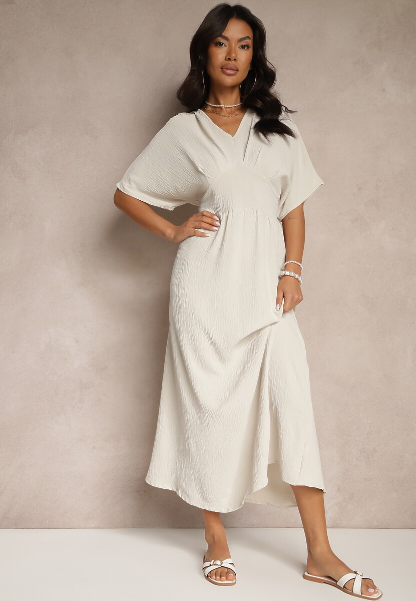 Czarna Sukienka z Bawełną i Marszczoną Górą Filaviela