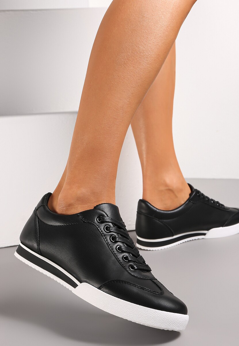 Czarne Sneakersy Turning Away