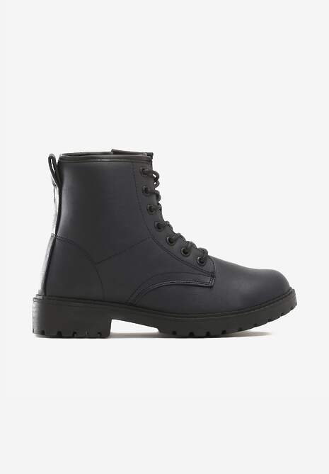 Granatowe Botki Baines