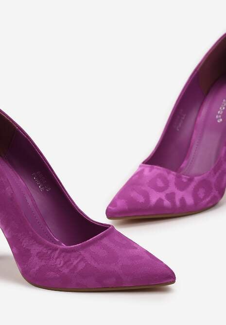 Fioletowe Połyskujące Szpilki Klasyczne Liserva