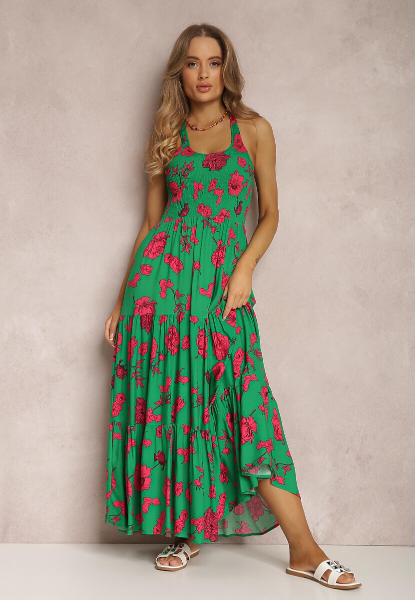 Czarna Sukienka z Wiskozy Hellitrite