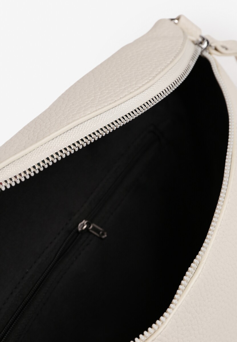 Jasnobeżowa Nerka z Materiałowym Paskiem Ehadeel