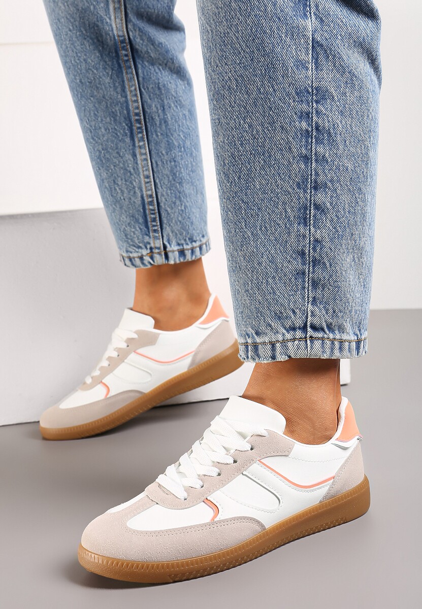 Czarne Sneakersy Tenisówki Ozdobione Wstawkami Ysalesa