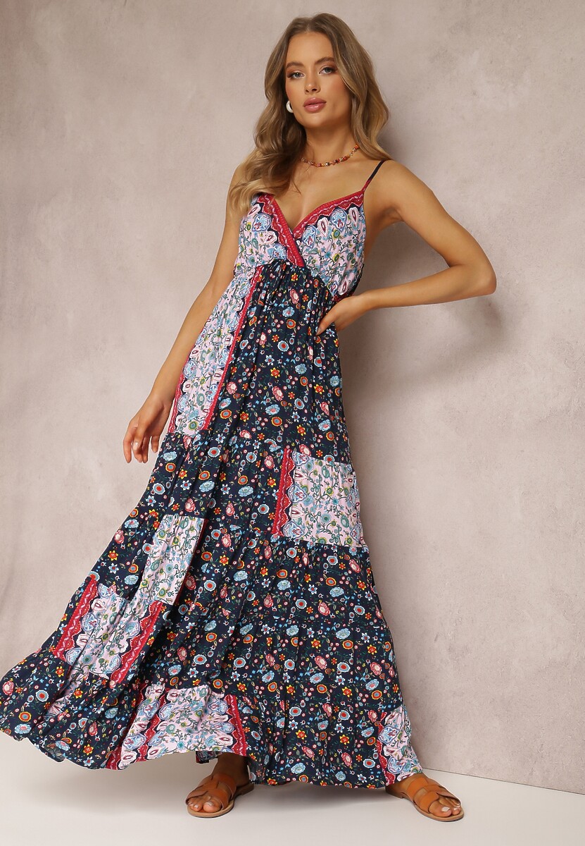 Granatowa Sukienka Amarhomela