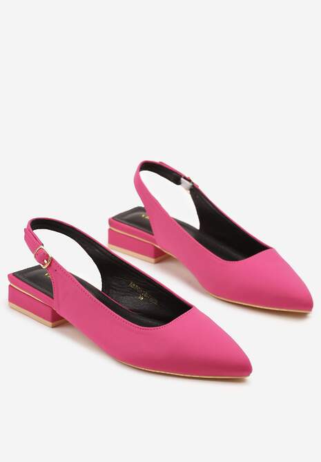 Fuksjowe Sandały Vices bez Pięty Zapinane przy Kostce Elajane