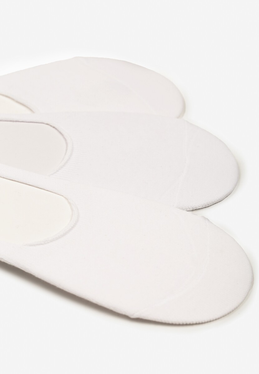 Białe Skarpety z Bawełny Stopki Folenira