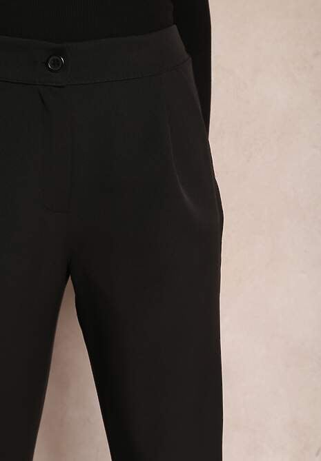 Czarne Spodnie Cygaretki Zalko