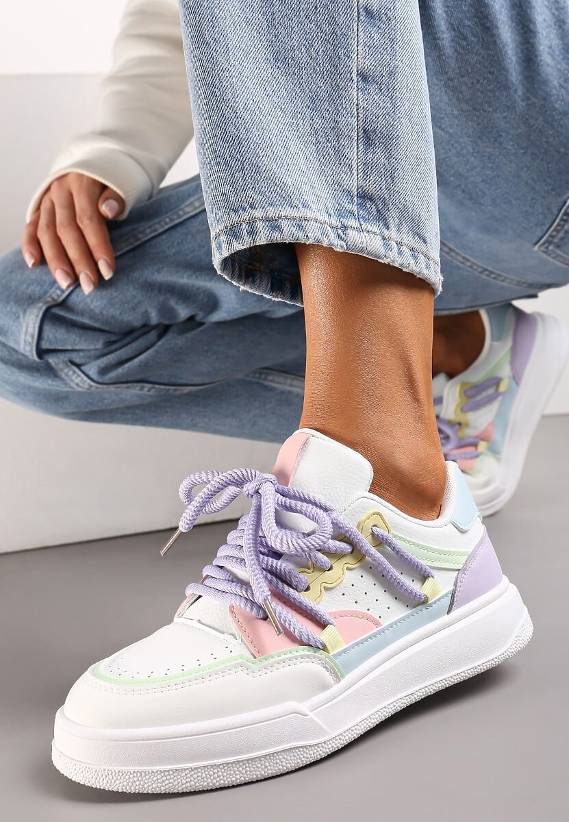 Biało-Czarne Sneakersy Sylvena