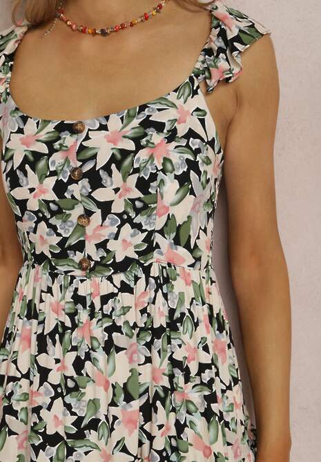 Biało-Czarna Sukienka Agarynome