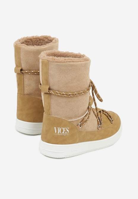 Beżowe Śniegowce Night Magic