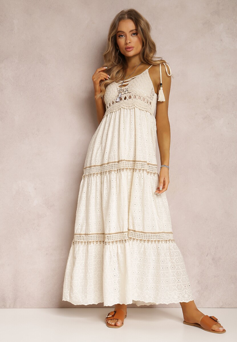 Jasnobeżowa Sukienka Ianina