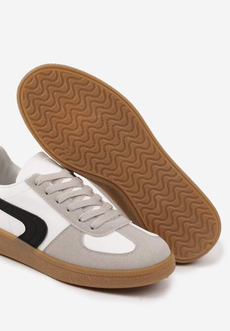 Biało-Czarne Casualowe Sneakersy Typu Kultowe Tenisówki Ablerri