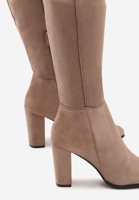 Ciemnobeżowe Kozaki Magic Balls