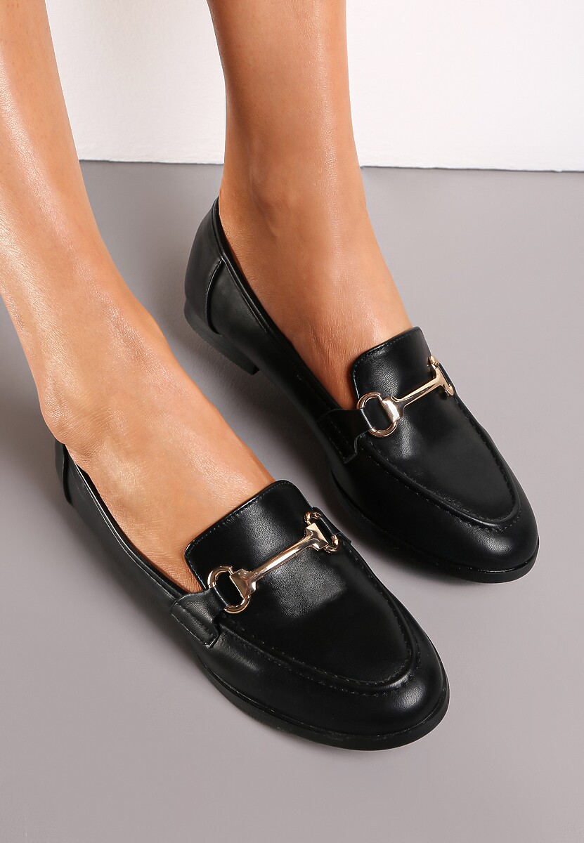 Czarne Mokasyny Sakina