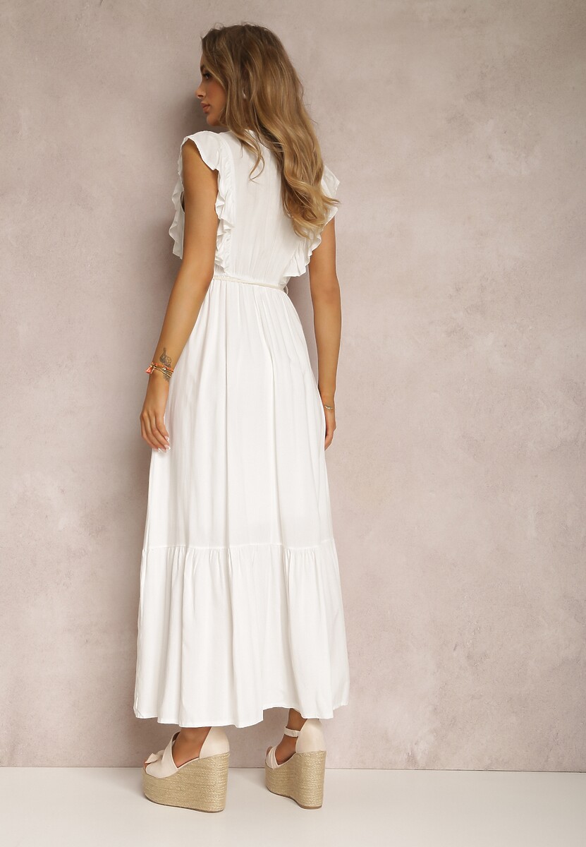 Biała Sukienka Ampanie