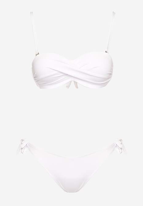 Białe Bikini 3-częściowe Biustonosz i Majtki Figi w Dwóch Wariantach Milanisse