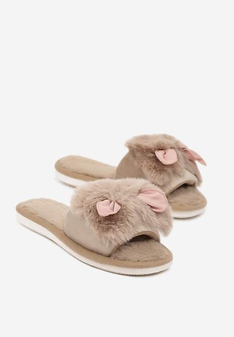Beżowe Kapcie Tryphadia