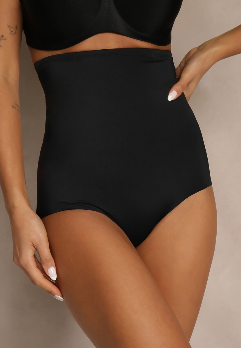 Czarne Modelujące Majtki High Waist Liradeva