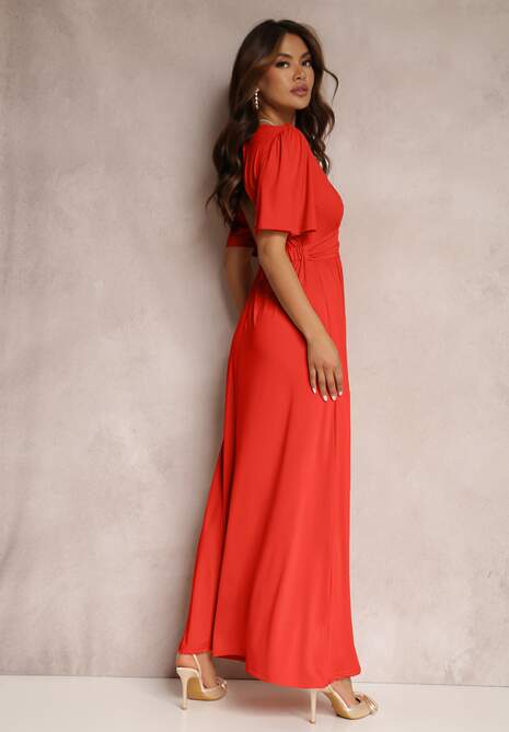 Czerwona Sukienka Delsarte