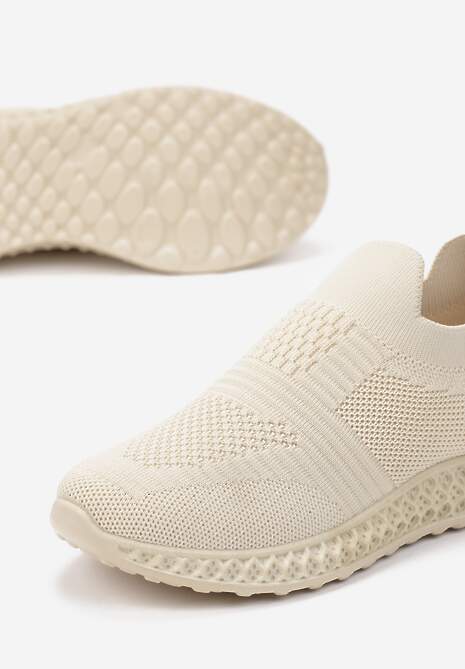Beżowe Buty Sportowe Phinelle