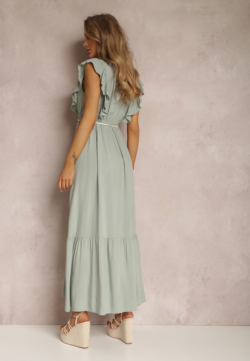 Miętowa Sukienka Ampanie