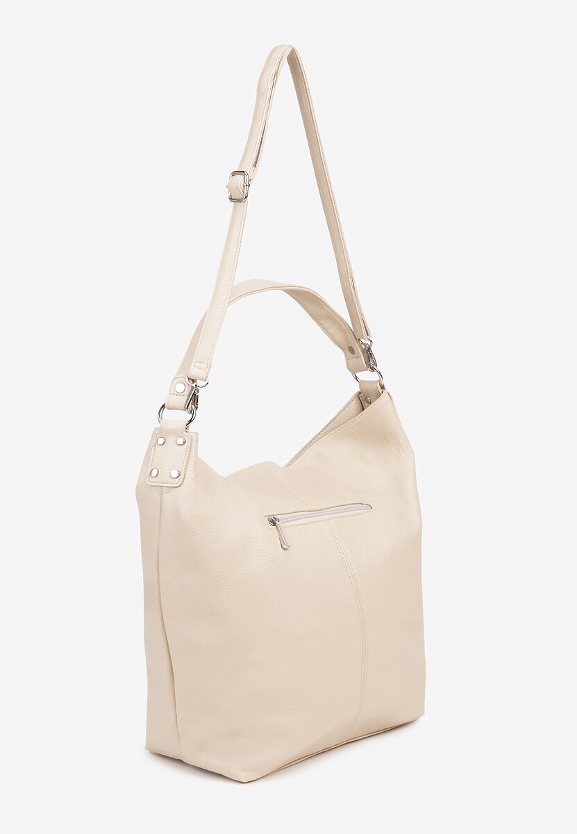 Beżowa Torebka Hobo z Regulowanym Paskiem Crossbody Tenovesa