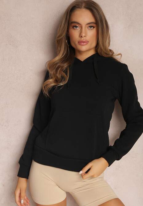 Czarna Bluza z Kapturem Medo