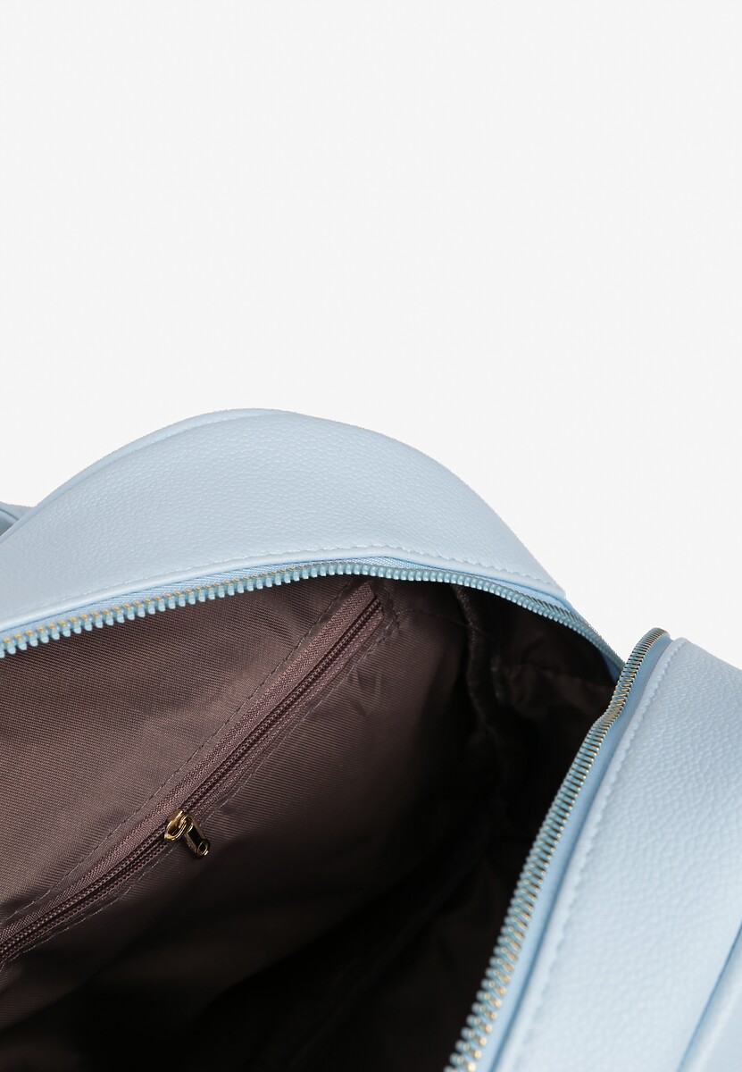 Jasnoniebieski Plecak z Ozdobnym Pikowaniem na Szelkach Verrilla