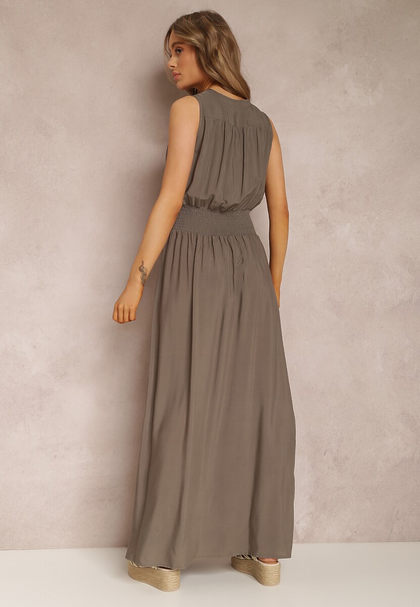 Ciemnozielona Sukienka Thesarpia