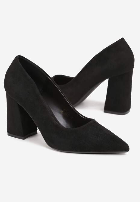 Czarne Czółenka z Ekozamszu na Słupku Michasa