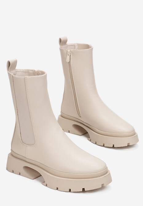 Beżowe Botki Nasreen