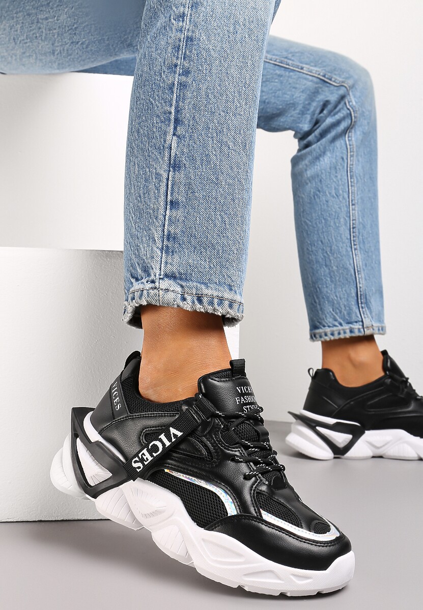 Czarne Sneakersy Naerime