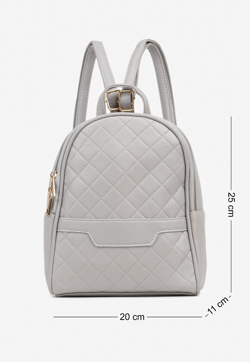 Beżowy Plecak Ozdobiony Pikowaniem Banilitia