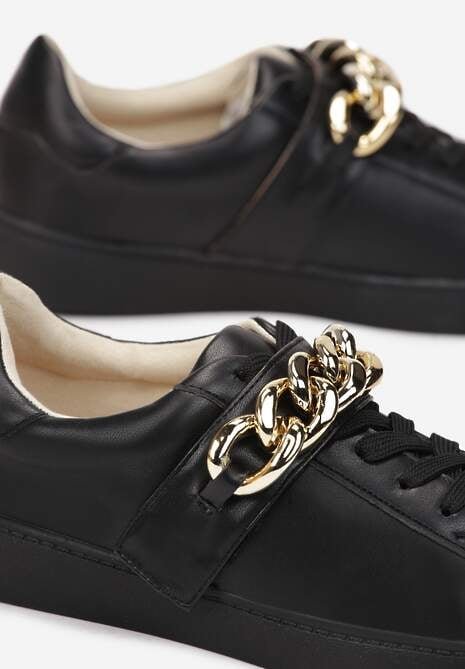 Czarne Sneakersy Amathista