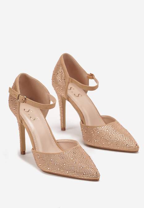 Szampańskie Szpilki w Cyrkonie ze Szpiczastym Noskiem Loira