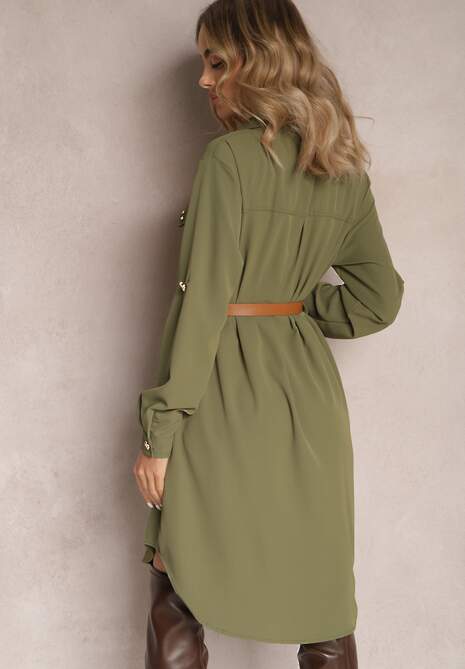 Ciemnozielona Sukienka Iylah