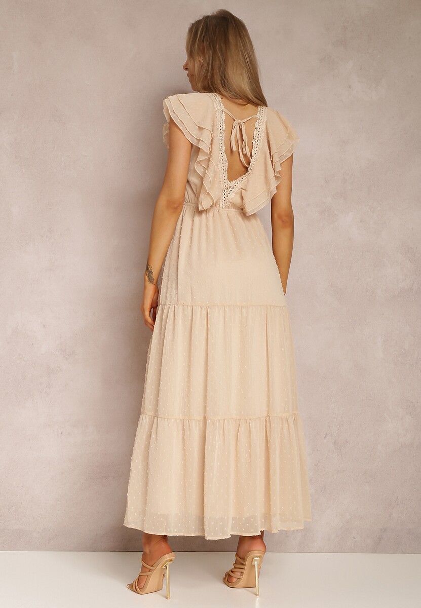 Beżowa Sukienka Iriope