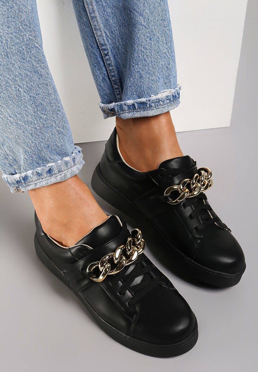 Czarne Sneakersy Amathista