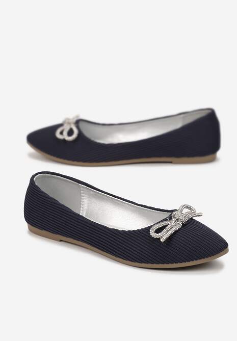 Granatowe Balerinki Dianonia